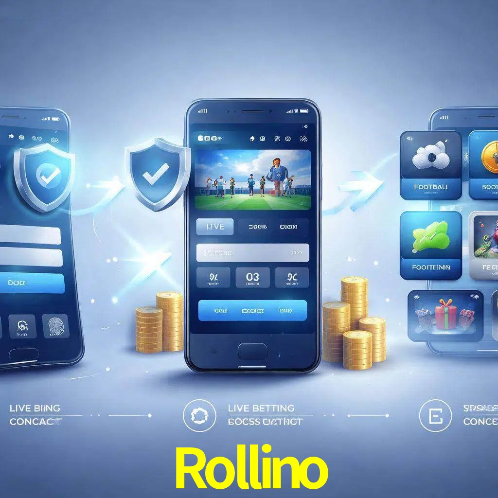 Pasos de acceso a la app Rollino en pantalla de teléfono móvil